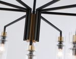 Светильник на штанге LH56117/9 BK/BS/CL черный/латунь/прозрачный E14*9 max 40W D765*440