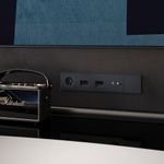 VLS060307 Розетка акустическая встраиваемая VOLTUM S70 4-местная, (графит) (ТМ Maytoni)
