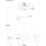 Подвесная люстра Arte Lamp DARCY A2187LM-1GO, 1хLED