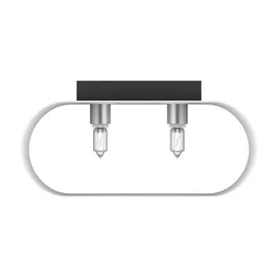 808620 Светильник настенный MURO 2х40W G9 ХРОМ/БЕЛЫЙ Lightstar