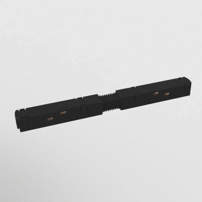 Коннектор питания прямой S35 черный, TRA004PC-22B. TM Maytoni