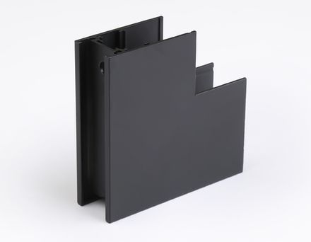 Коннектор угловой внутренний для накладного шинопровода Magnetic GL3378 BK черный 85*85*H26.9