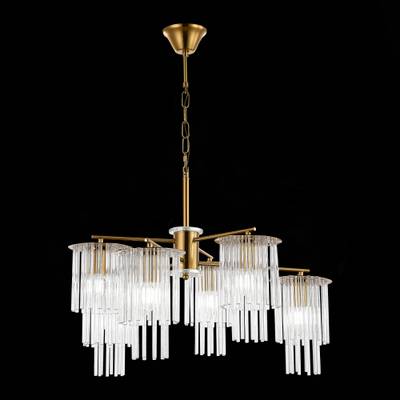 SLE1122-303-06 Люстра подвесная Латунь/Прозрачный E14 6*40W