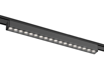 Светильник светодиодный трековый для шинопровода Magnetic Ultra Slim GV1416 BK черный IP20 18W 4200K 48V 24° 338*26*24