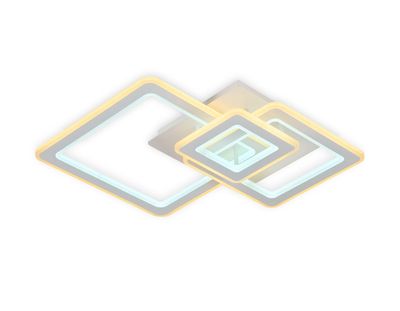 Потолочный светодиодный светильник с пультом FA862 WH белый 79W 550*530*120 (ПДУ РАДИО 2.4)