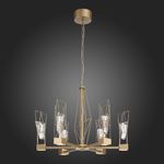 SL815.203.06 Люстра подвесная ST-Luce Матовое золото/Матовое золото, Прозрачный LED 6*8W 4000K