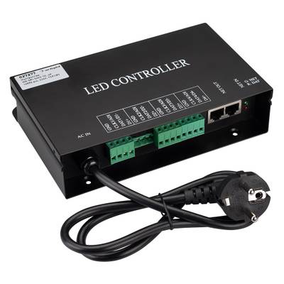 Контроллер HX-SPI-DMX-SL-4P (4096 pix, 220V, TCP/IP, add, ArtNet) (Arlight, IP20 Металл, 2 года)