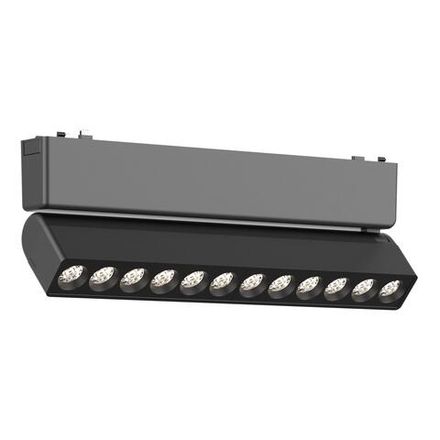 ST675.446.12 Магнитный трековый светильник Черный LED 1*12W 4000K 710Lm Ra&gt;90 &gt;90 IP20 L230xW26xH81 48V