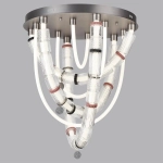 5456/80CL L-VISION ODL_EX26 045 темный сатин.никель/терракот/черный Люстра потолочная LED 80W 4000K COLLIER