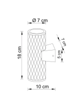 Фасадный светильник Arte Lamp HYADUM A3458AL-2BK, 2хGU10
