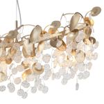 5104/8A CLASSIC ODL26 золотистый/прозрачный металл/стекло Люстра горизонтальная E14 8*40W 220В IP20 COINS