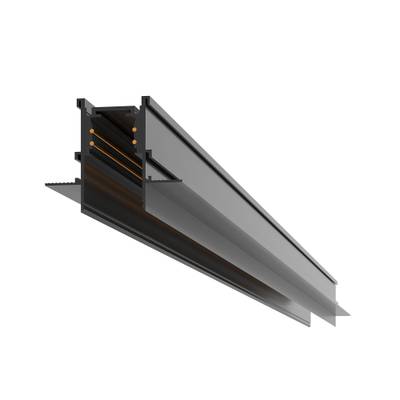 ST004.429.00 Шинопровод магнитный встраиваемый ST-Luce Черный Длина 2 000мм