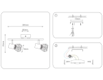 Накладной светильник TR8628/2 WH/CH белый/хром E27*2 max 40W 260*91*175