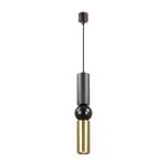 4074/5L L-VISION ODL19 475 черный/золото Подвес GU10 1*5W SAKRA