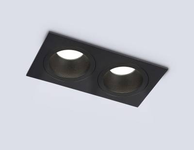 Светильник встраиваемый TN102832/2 BK/BK черный/черный GU5.3/2 178*93*50