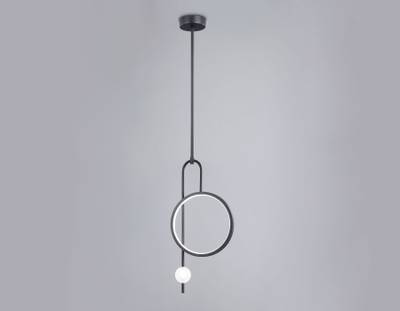 Светильник светодиодный подвесной FL66435 BK черный 4200K 13W 240*60*1580 (Без ПДУ)
