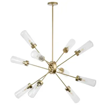 690103 Люстра CROTONE 10х40W E14 ШАМПАНЬ/ПРОЗРАЧНЫЙ Lightstar