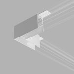 Slim Magnetic Коннектор угловой для накладного шинопровода белый 85090/11