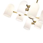 SLE1047-302-08 Люстра потолочная Бронза/Молочно-белый E14 8*40W