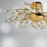 791182 Люстра потолочная ISABELLE 8х40W G9 ЗОЛОТО