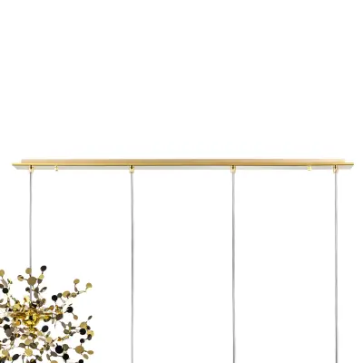 L4PL721132 Подвес четверной линейный EXTRA 4x3x5W(led) G9  (721132 - 4 + 572142 -1) ЗОЛОТО Lightstar