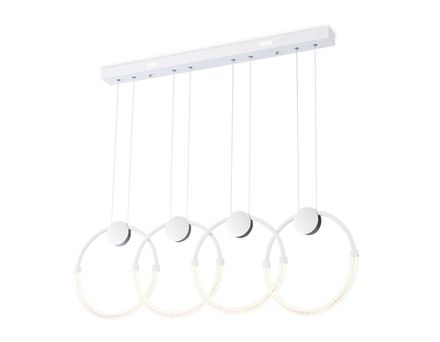 Светильник светодиодный подвесной FL10598/4 WH/CH белый/хром 4200K 45W 940*20*1200 (Без ПДУ)