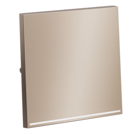 VLSM000210 Клавиша для выключателя/переключателя одноклавишного с подсветкой, S70 Metal (платина). (ТМ Maytoni)