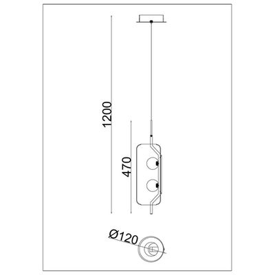 Подвесной светильник Arte lamp GENEVA A2341SP-2BK, 1хLED