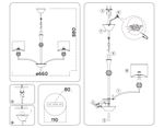 Светильник подвесной LH71121/5 SN/WH никель/белый E14/5 max 40W D660*880