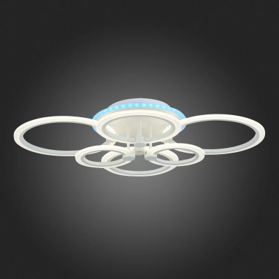 SLE500552-06RGB Светильник потолочный Белый/Белый LED 1*132W RGB 8W 3000-6000K