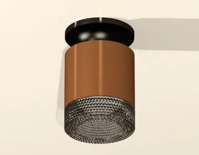 Комплект накладного светильника с композитным хрусталем XS7404102 SCF/BK кофе песок/тонированный MR16 GU5.3 (N7926, C7404, N7192)