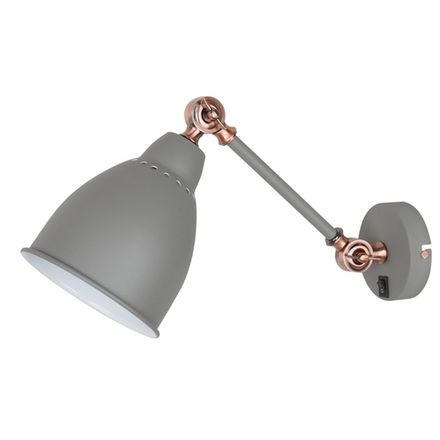 Бра Arte Lamp BRACCIO A2054AP-1GY, 1хE27