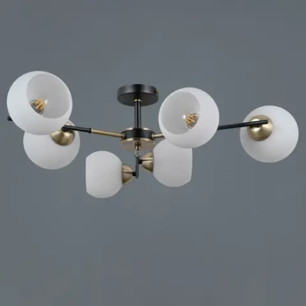 IL0469-6CSQ-24 BK AB LIBRA светильник потолочный ILLUMICO, E27х6
