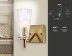 Настенный светильник TR3236 BS/FR латунь/белый матовый E14 max 40W 250*120*210