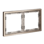 VLSM120210 Рамка металлическая на 2 поста, S70 Metal (платина). (ТМ Maytoni)