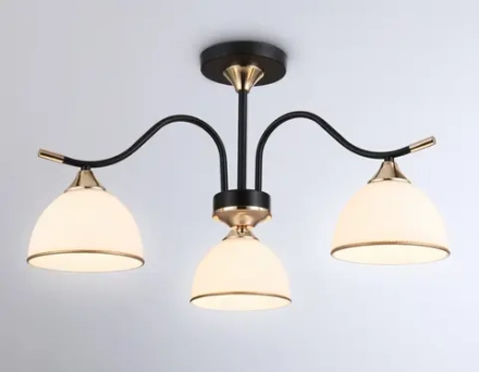 Подвесной светильник TR3161/3 BK/FGD черный/золото E27/3 max 60W D580*300