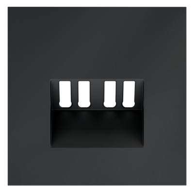 VLS001507 Накладка для розетки акустической 4-местной , S70 (графит). (ТМ Maytoni)