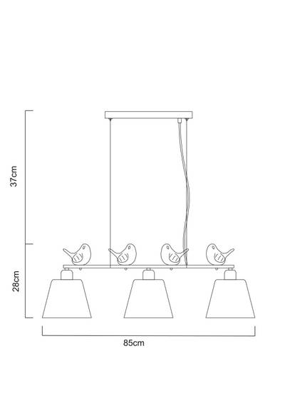 Подвесной светильник Arte Lamp PASSERO A4289SP-3WH, 3хE27