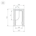 Профиль SL-MINI-6-H9-2000 ANOD BLACK (Arlight, Алюминий)