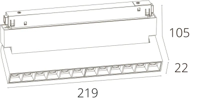 Магнитный трековый светильник Arte Lamp LINEA A4638PL-1WH, 1хLED