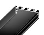 Алюминиевый профиль накладной/подвесной "Profile System" GP3070BK черный 2000*45*42, 2 заглушки, 4 крепления в комплекте (для ленты до 33,4мм)