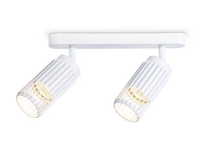 Настенно-потолочный  поворотный спот со сменной лампой TN51682/2 WH белый GU10/2 260*60*180