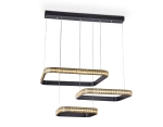 Потолочный светодиодный светильник с пультом FA6166 BK черный 131W 720*500*900 (ПДУ РАДИО 2.4)