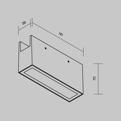 Уличный трековый светильник Точки / Points Elasity IP 3000K 10Вт 40° белый, O-TR01-2-S-10WW3K. TM Maytoni