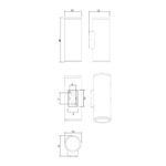 Фасадный светильник Arte Lamp TORCULAR A1813AL-2BK, 2хLED