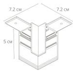 Коннектор угловой для магнитного шинопровода Arte Lamp LINEA-ACCESSORIES A480633