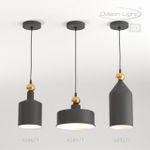 4088/1 PENDANT ODL19 495 темн.серый/золотой Подвес Е27 1*40W BOLLI