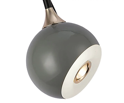 07529-1A,16 Подвес Тимо серый d12 h165 Led 8W (4000K) с лифтом
