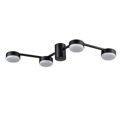 8187/4C COMFI LN26 249 черный, металл Люстра потолочная LED GX53 4*7W 220V SANATA