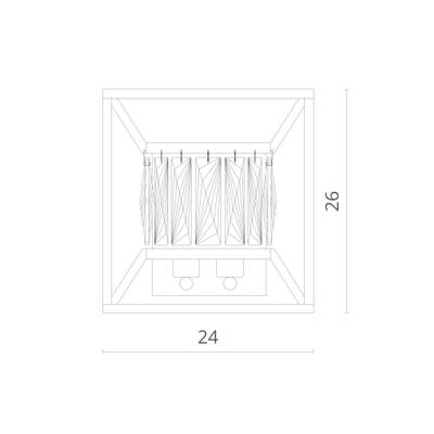 Настенный светильник Divinare FROST 2022/21 AP-2, 2хE14